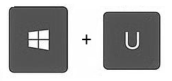 Windows + U shortcut: Open Accessibility settings